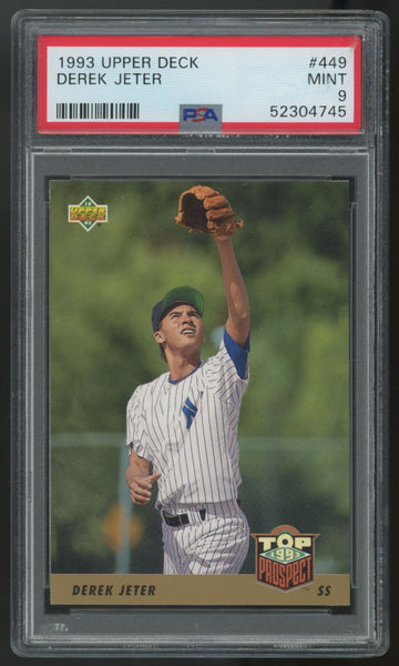 1993 Upper Deck Derek Jeter RC #449 PSA 9 *745
