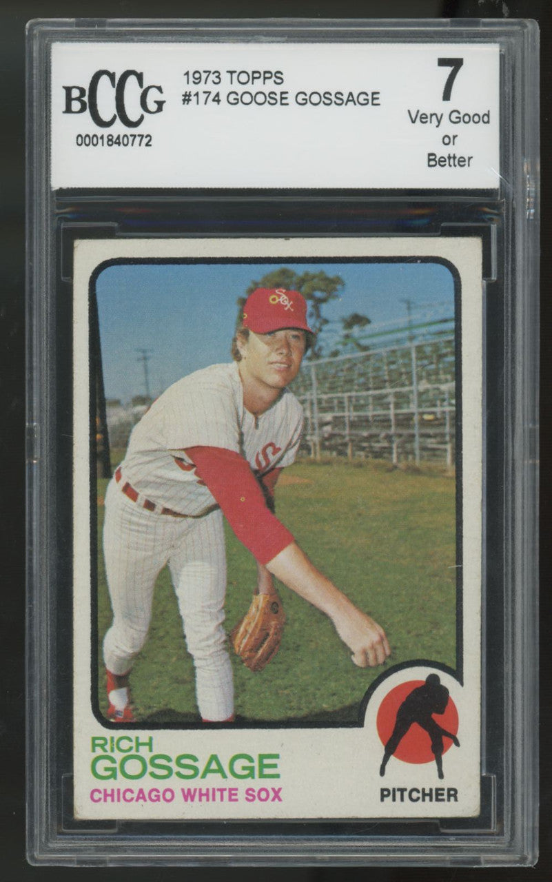 1973 Topps Rich Goose Gossage RC #174 BCCG 7