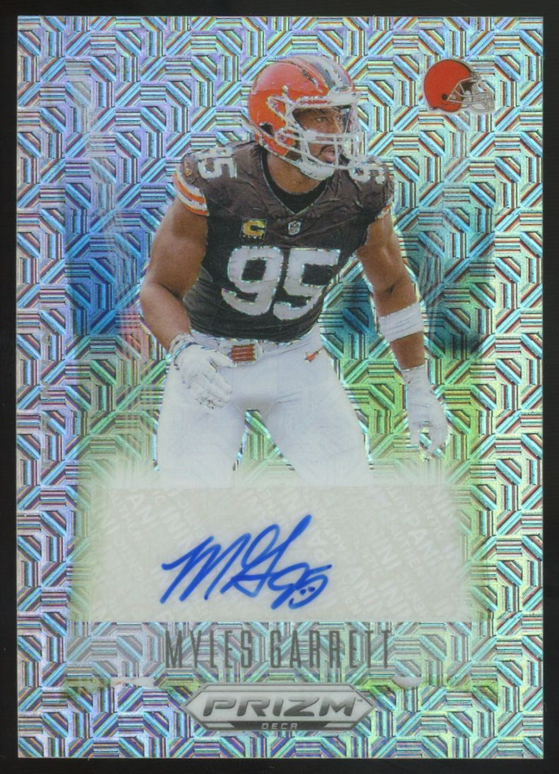 2024 Panini Prizm Deca Myles Garrett Mojo Auto /25 #S-MGT