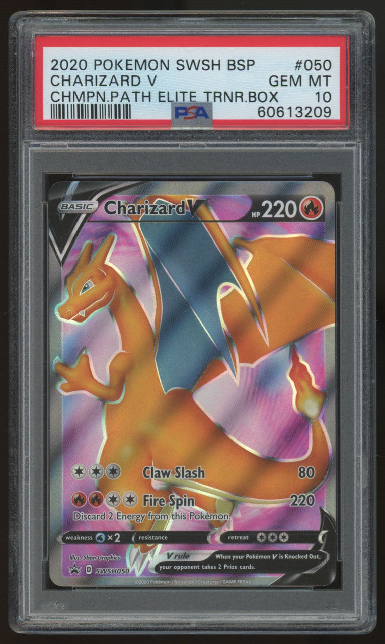2020 Pokemon Charizard V Champion's Path Promo #050 PSA 10 (D)