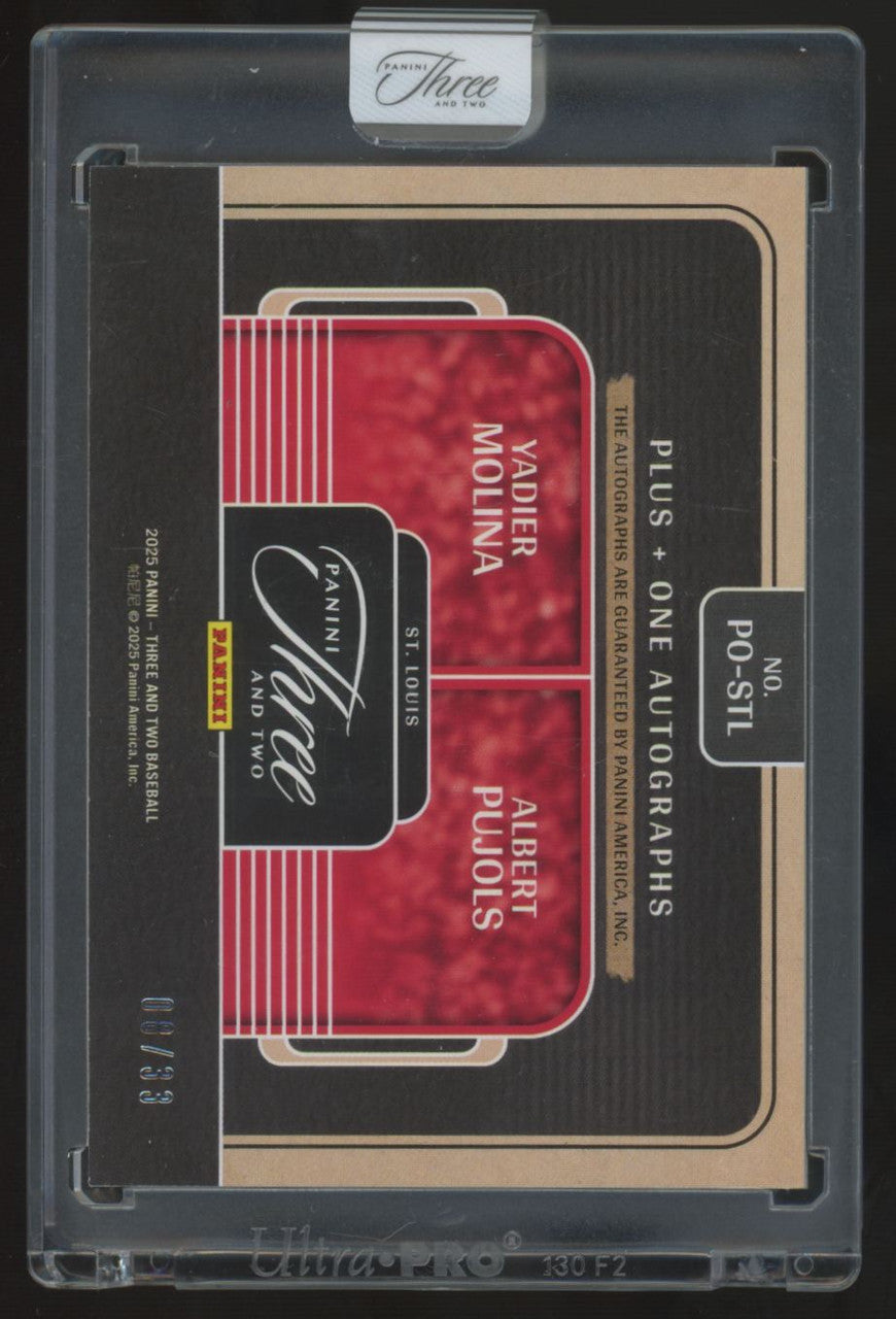 2025 Panini Three And Two Molina/Pujols Plus-One Dual Auto /33 #PO-STL