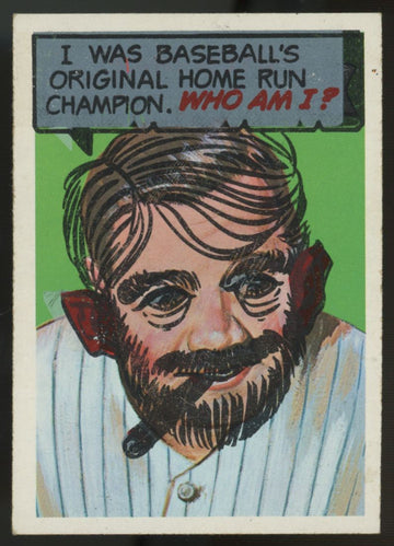 1967 Topps Who Am I? Babe Ruth Unscratched #12 EX
