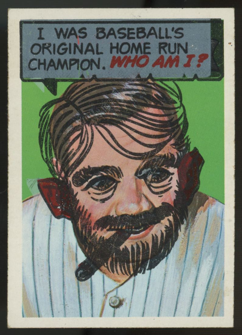 1967 Topps Who Am I? Babe Ruth Unscratched #12 EX