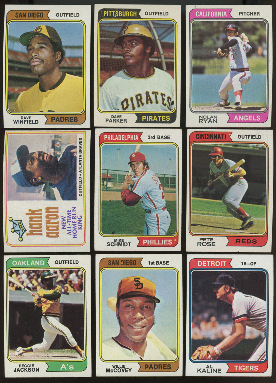 1974 Topps Baseball Complete Set (660) + All Variations Tradeds & Checklists EX