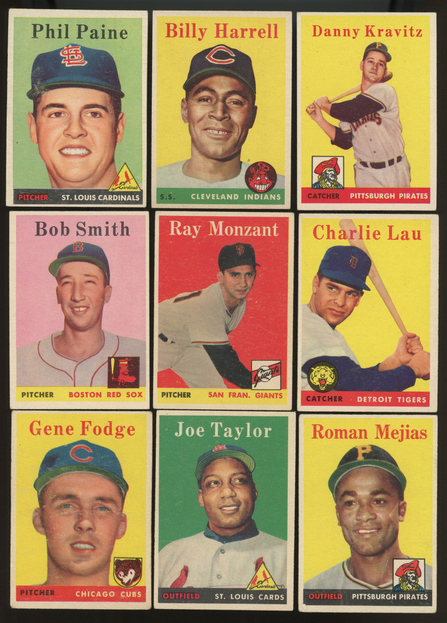 1958 Topps Baseball Near Complete Set (401/495) VG-EX