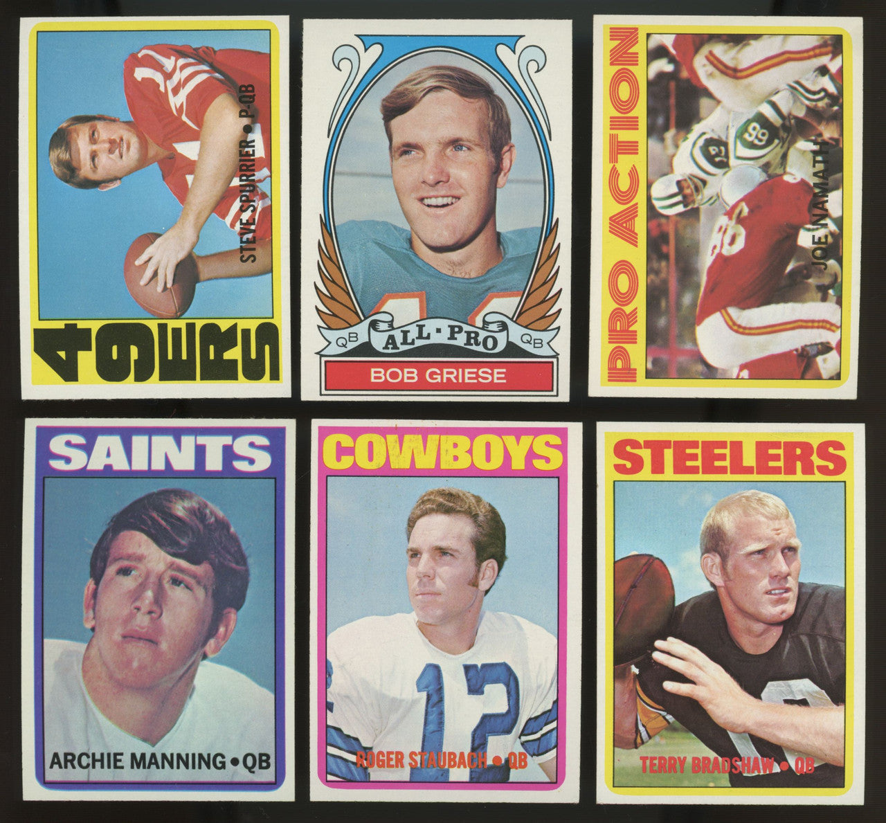 1972 Topps Football Complete Set (351) NM Staubach RC