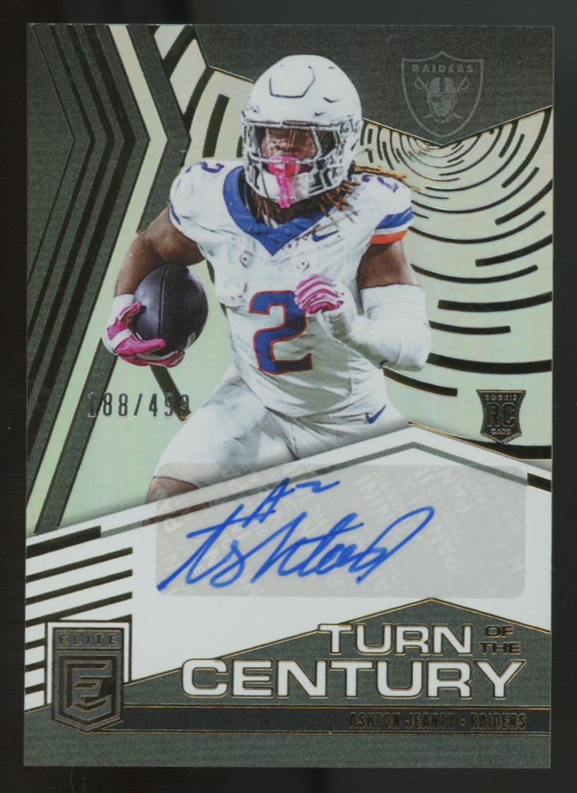 2025 Donruss Elite Ashton Jeanty RC Turn Of The Century Auto /499 #TOC-AJE