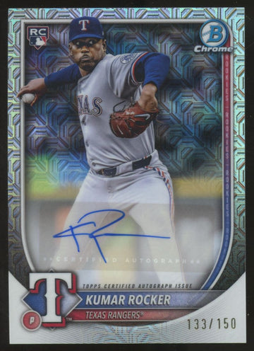 2025 Bowman Chrome Kumar Rocker RC Mojo Refractor Auto /150 #CRA-KR