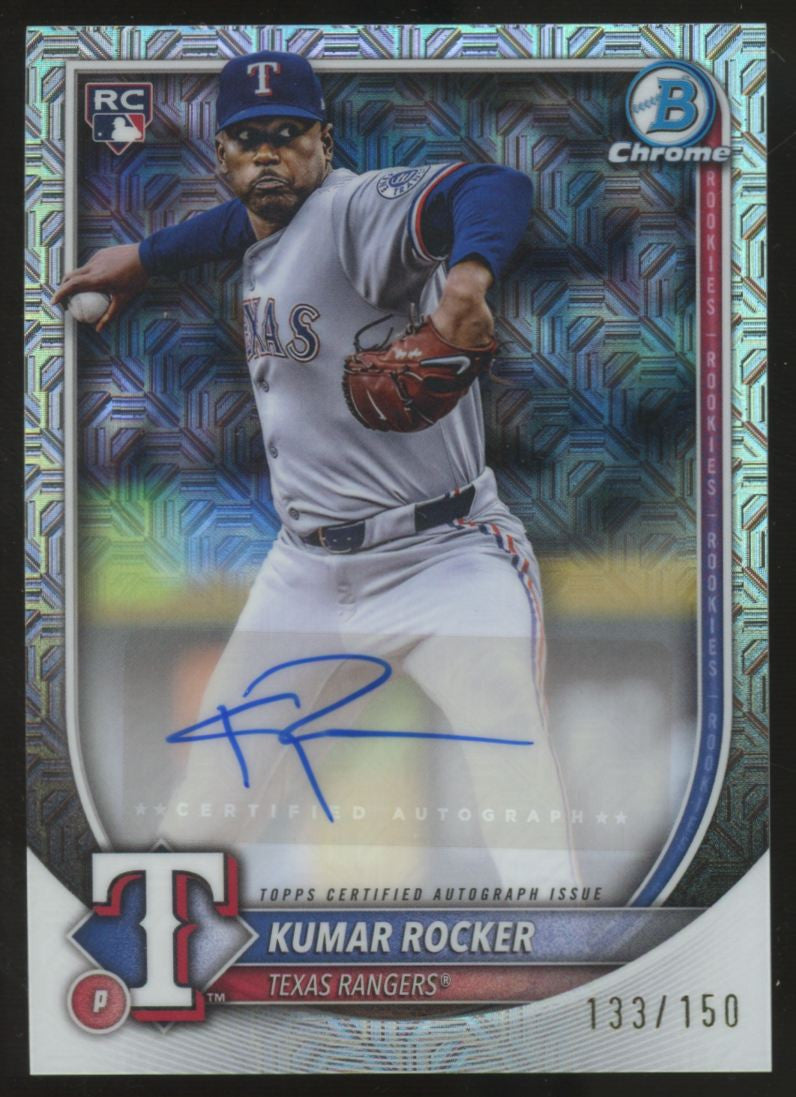2025 Bowman Chrome Kumar Rocker RC Mojo Refractor Auto /150 #CRA-KR