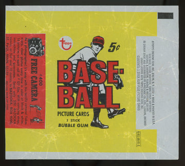 1968 Topps Baseball 5 Cent Wax Wrapper Only