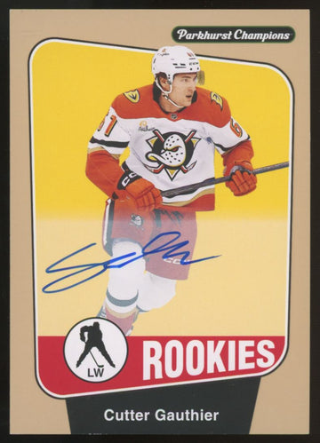 2024-25 Upper Deck Parkhurst Champions Cutter Gauthier RC Auto #241