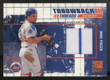 2003 Donruss Elite Mike Piazza Throwback Threads Dual Patch /125 #TT-51