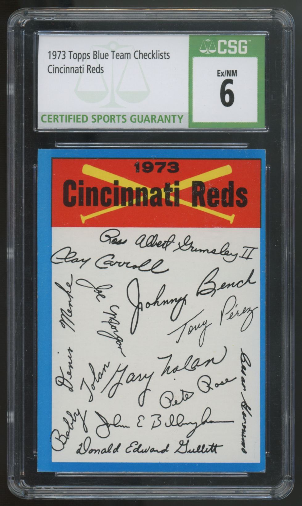 1973 Topps Baseball Team Checklist Set NM With / 1 Graded Card CSG 6