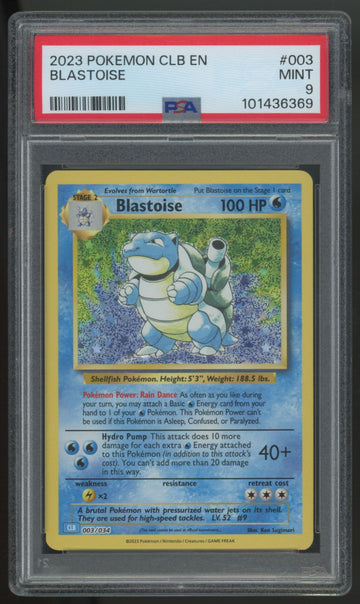 2023 Pokemon Blastoise Trading Card Game Classic Holo #003 PSA 9 (C)