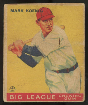 1933 Goudey Mark Koenig #39 P/F