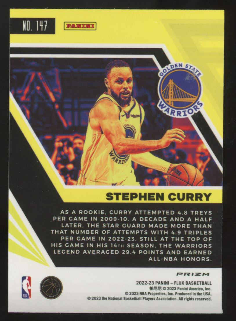 2022-23 Panini Flux Stephen Curry Sunrise Prizm #147