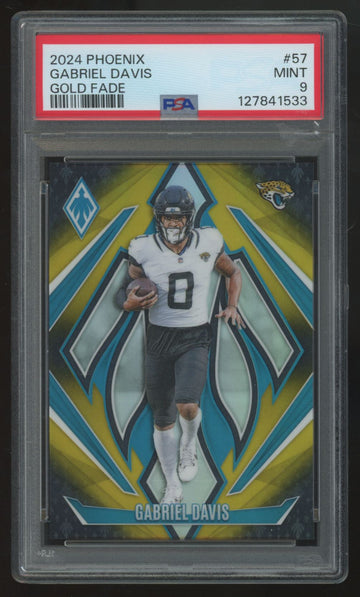 2024 Panini Phoenix Gabriel Davis Gold Fade /125 #57 PSA 9