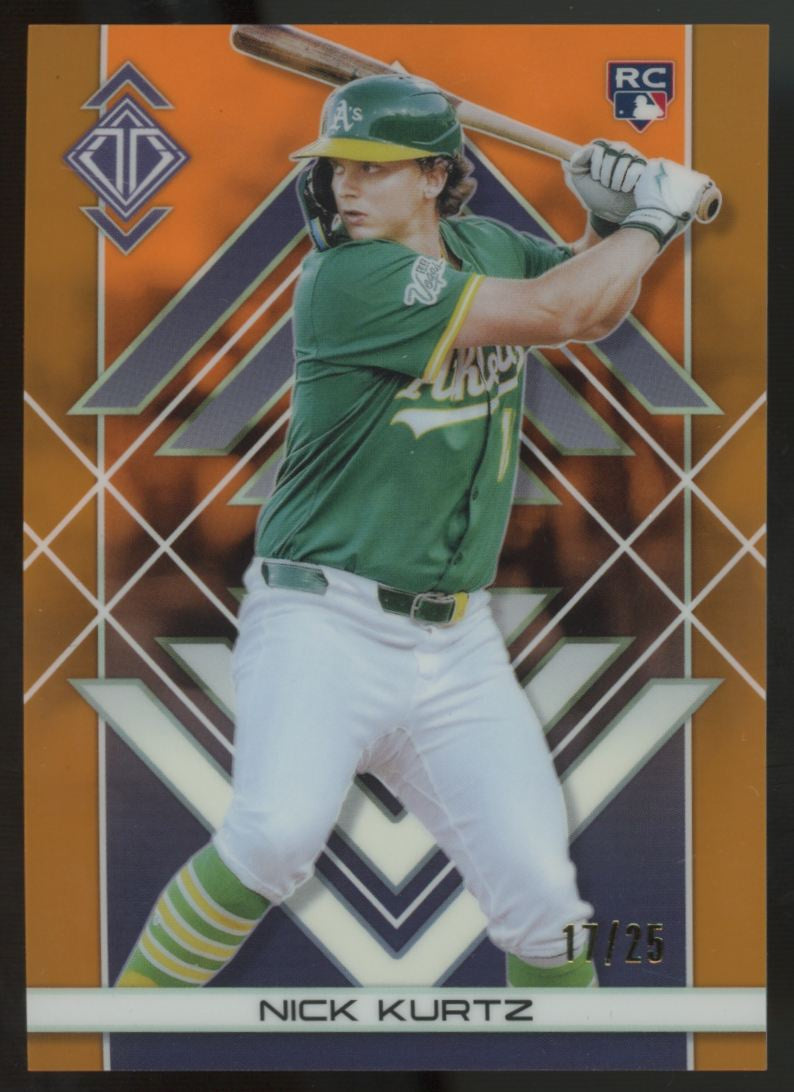 2025 Topps Transcendent Nick Kurtz RC Orange Refractor /25 #41