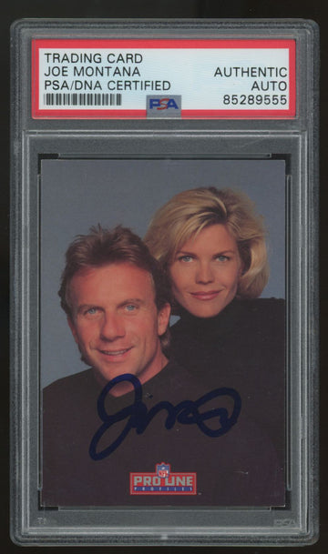 1993 Pro Line Profiles Joe Montana Signed Auto #8 PSA/DNA Certified Authentic