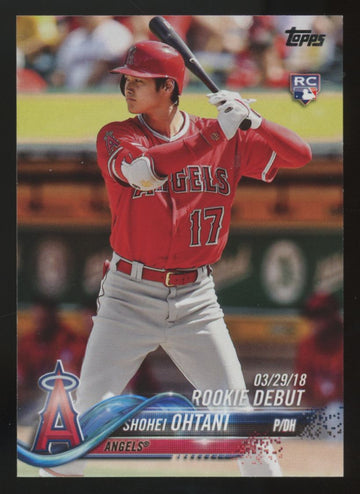 2018 Topps Update Shohei Ohtani RC Debut #US285 "B"