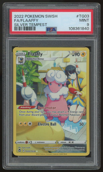 2022 Pokemon Flaaffy Silver Tempest Full Art #TG03 PSA 9