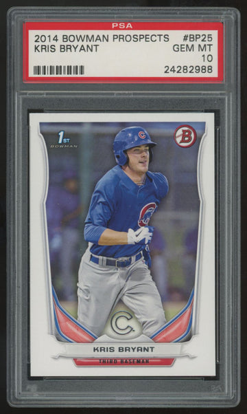 2014 Bowman Prospects Kris Bryant 1st #BP25 PSA 10