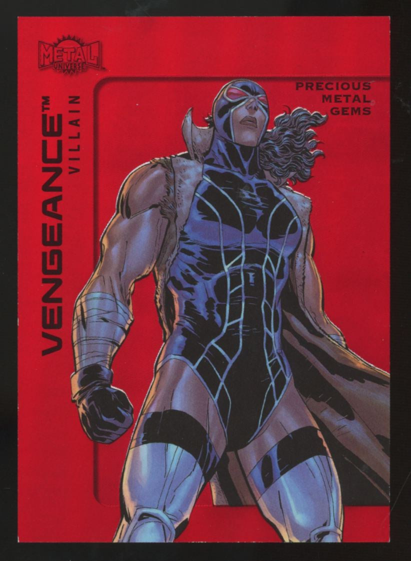 2025 Skybox Metal Universe Batman Vengeance High Series Red PMG /100 #154