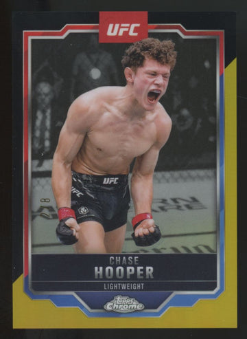 2025 Topps Chrome UFC Chase Hooper Black & Gold Refractor /8 #17