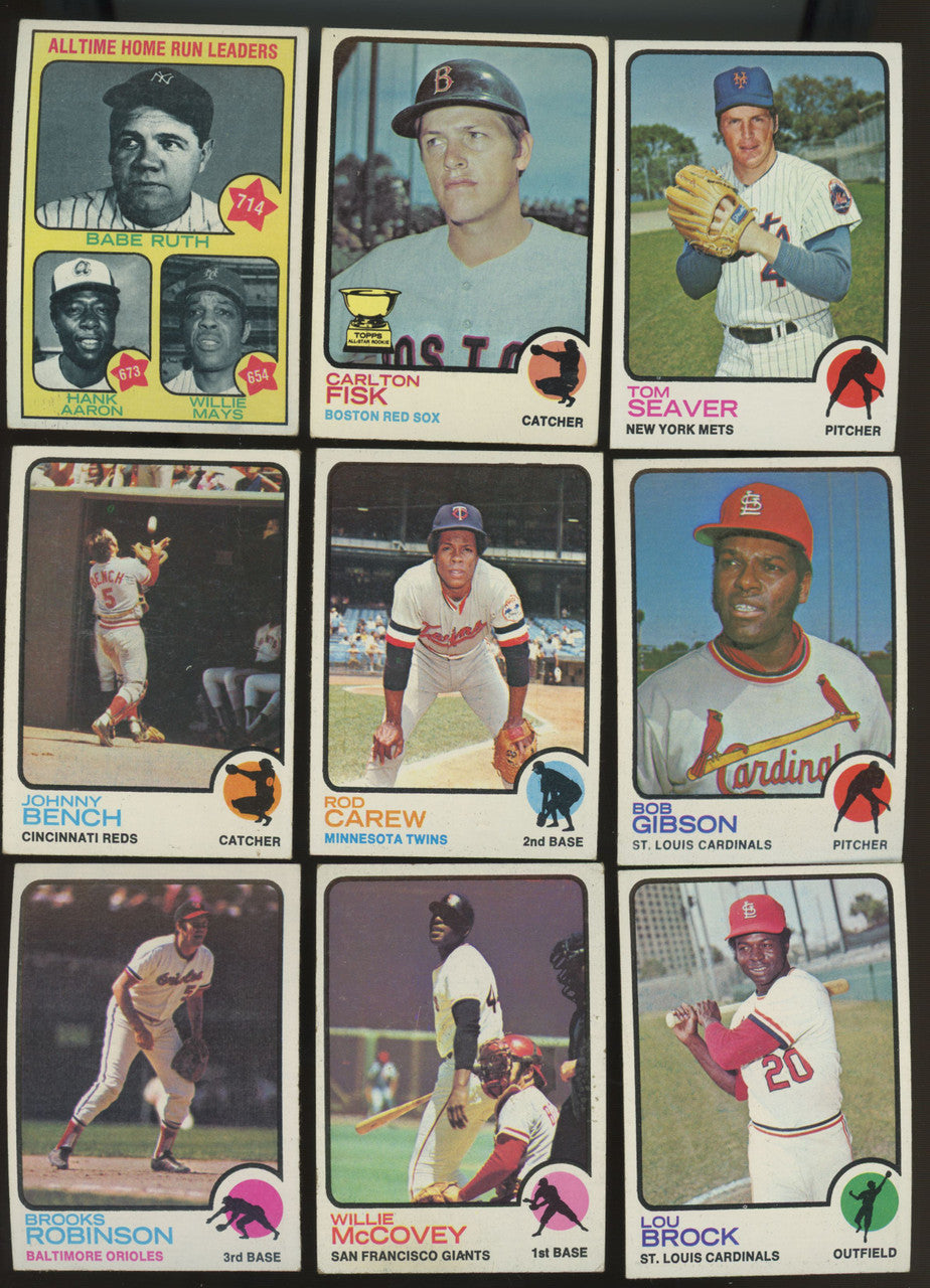 1973 Topps Baseball Complete Set (660) Overall EX-MT