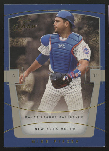 2004 Fleer Flair Mike Piazza Row 1 /100 #13