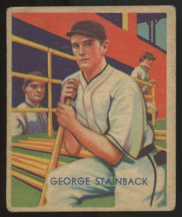 1935 National Chicle George Stainback Diamond Stars #52 G/VG