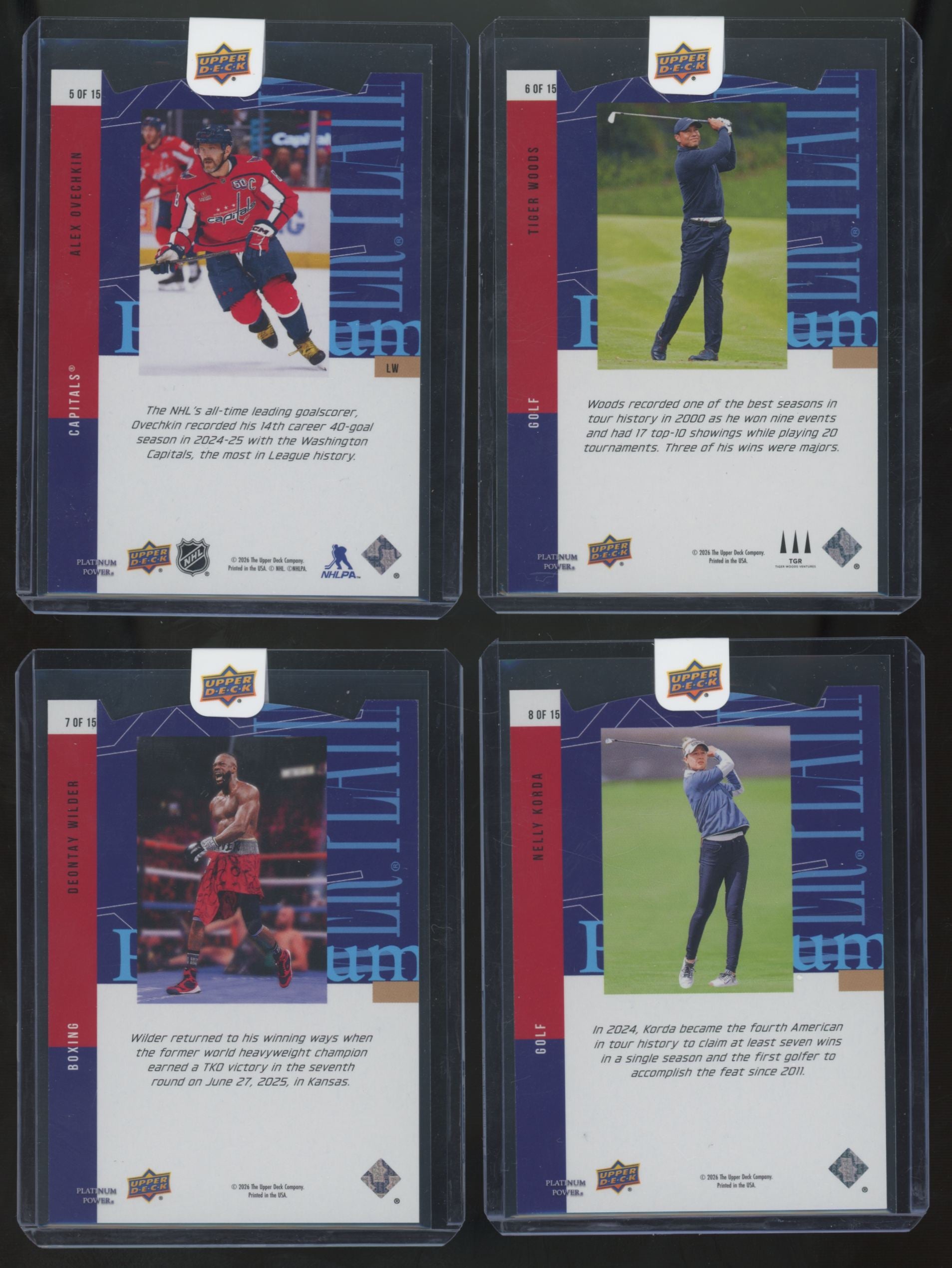 2026 Upper Deck CDD Conference Platinum Power Complete Set (15/15)