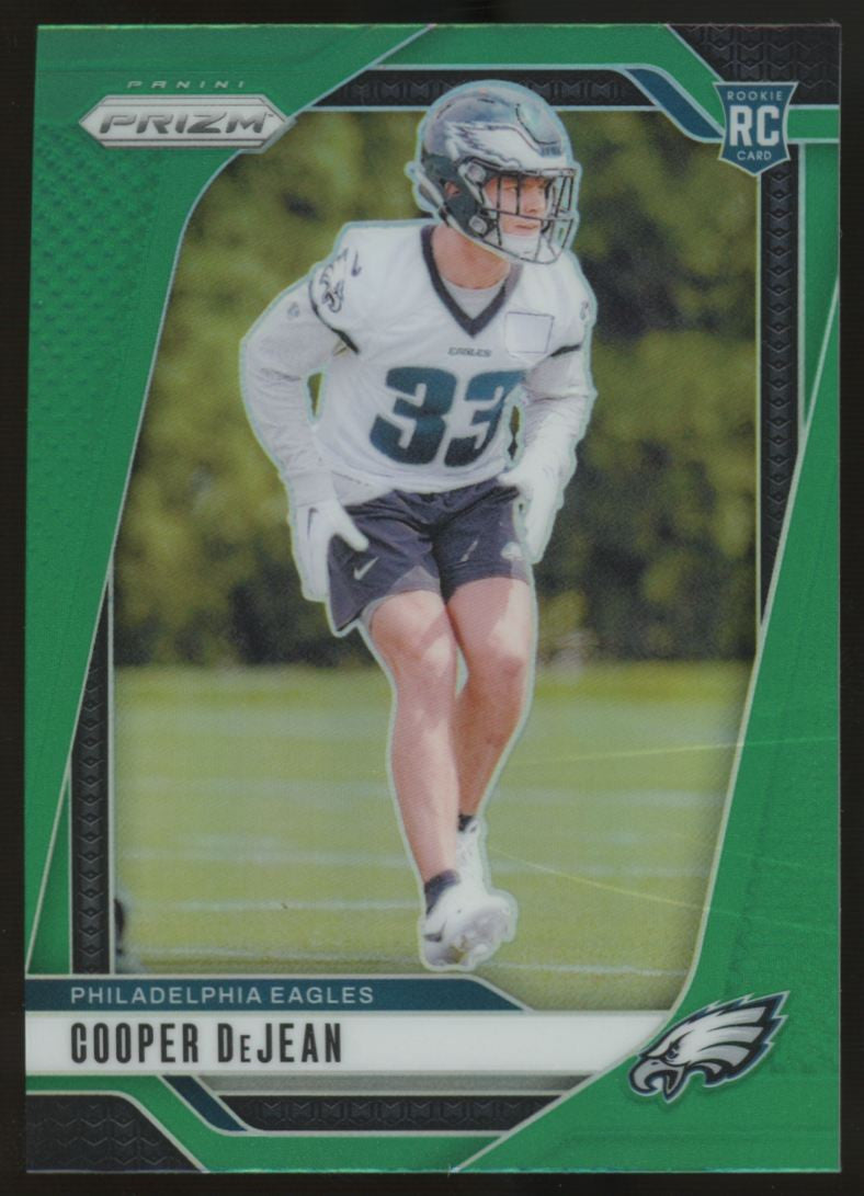 2024 Prizm Cooper DeJean RC Green Prizm #321