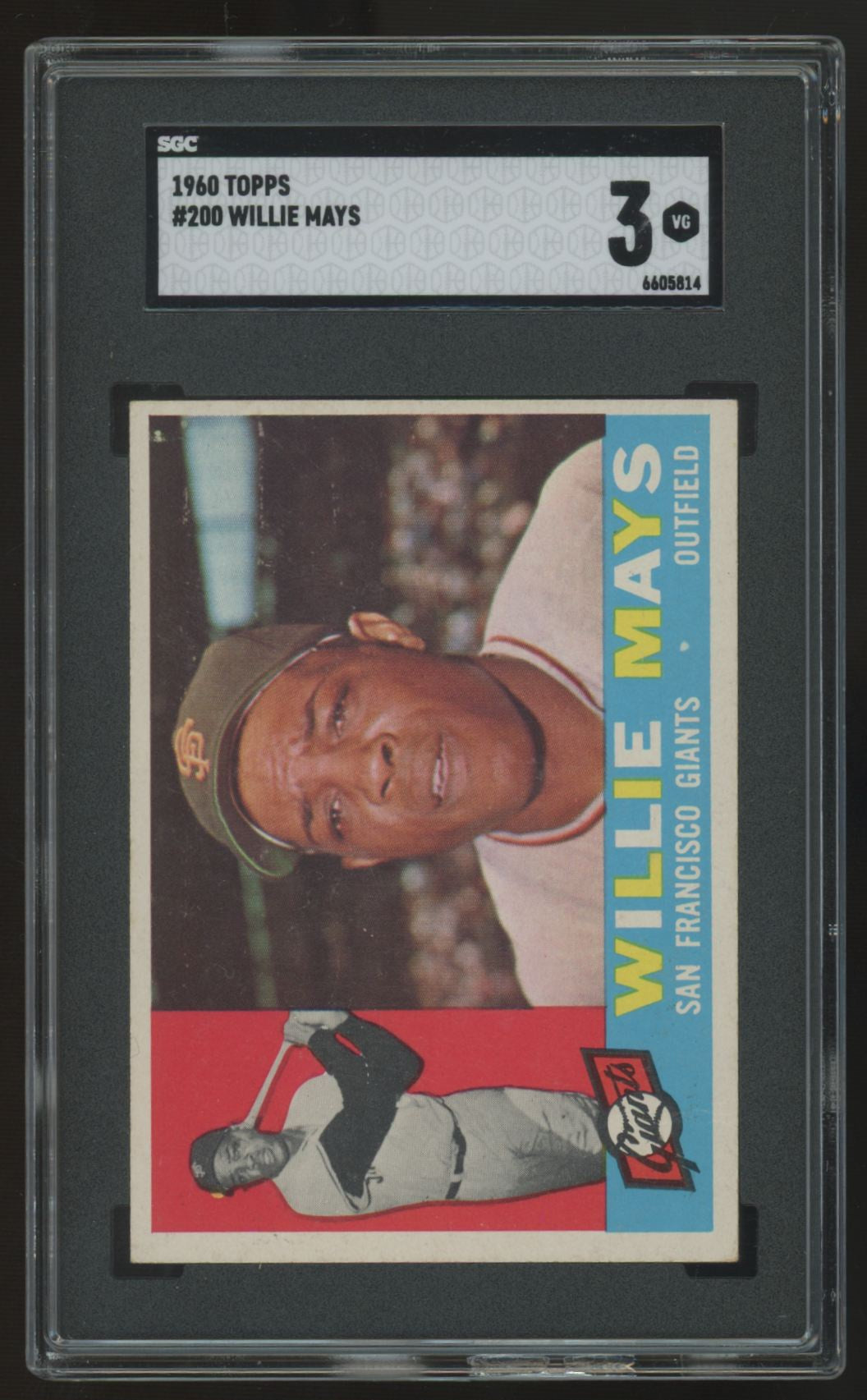 1960 Topps Willie Mays #200 SGC 3 *814