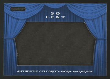 2010 Razor 50-Cent Authentic Celebrity-Worn Wardrobe Patch #SW-1
