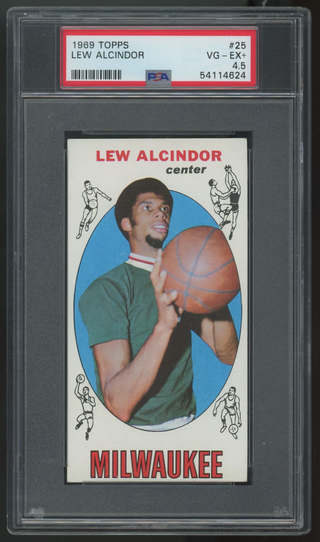 1969-70 Topps Lew Alcindor RC #25 PSA 4.5