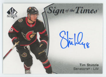 2021-22 SP Authentic Tim Stutzle Sign Of The Times Auto #SOTT-TS