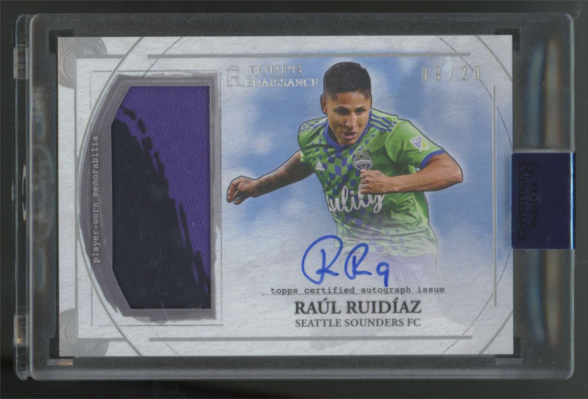 2022 Topps Renaissance MLS Raul Ruidiaz Patch Auto /20 #AR-RR3