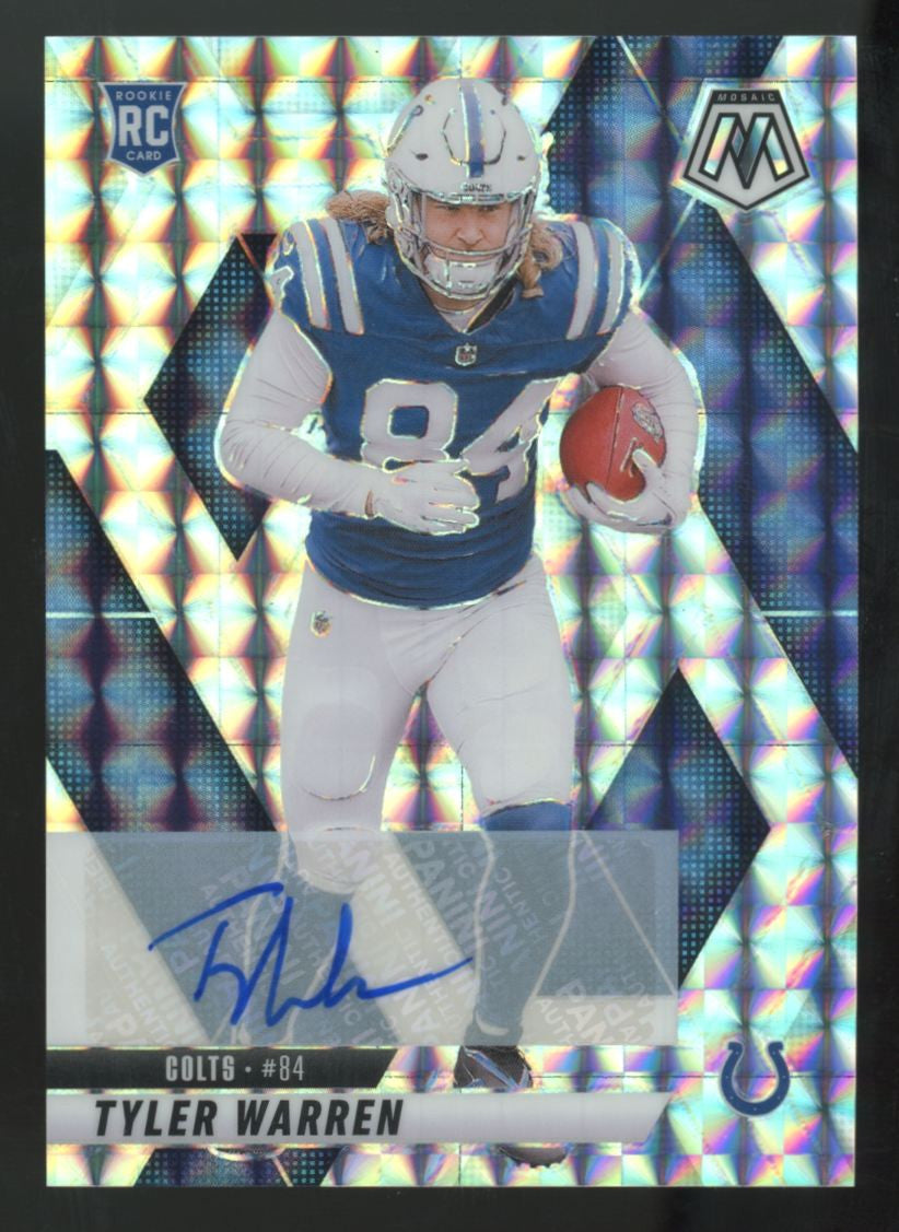 2025 Panini Mosaic Tyler Warren RC Auto #354