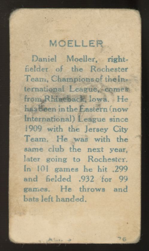 1912 C46 Imperial Daniel Moeller #76 F/G