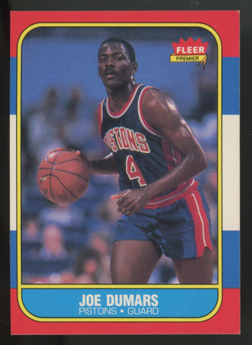 1986-87 Fleer Joe Dumars RC #27 NM "A"