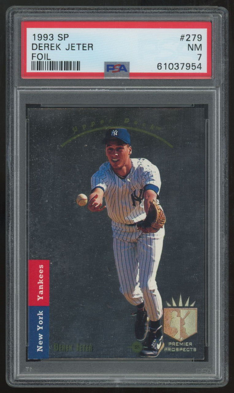 1993 Upper Deck SP Derek Jeter Prospect Foil #279 PSA 7