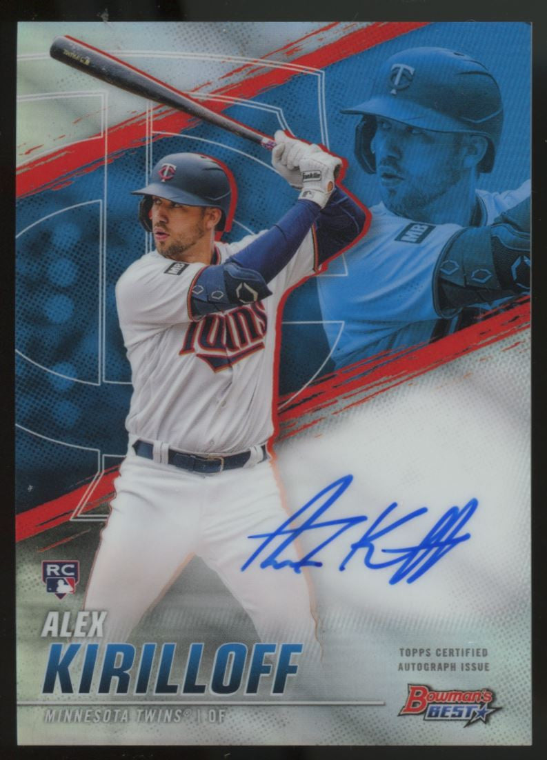 2021 Bowman's Best Alex Kirilloff RC Auto Refractor #B21-AKF