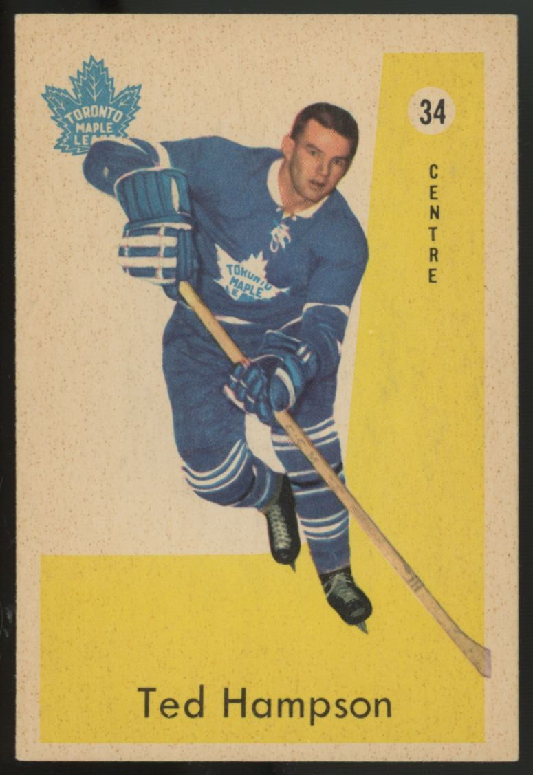 1959-60 Parkhurst Ted Hampson #34 EX/MT