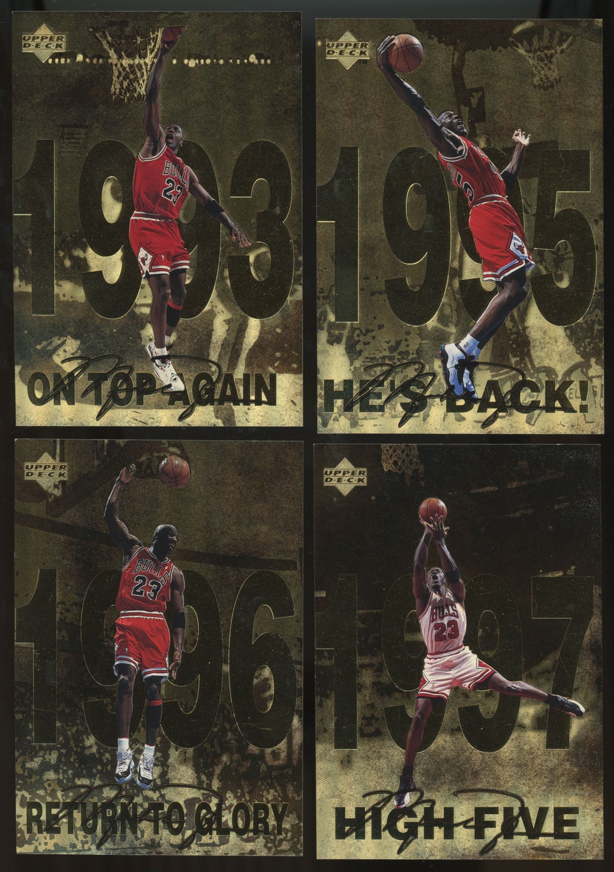 1998-99 Upper Deck Michael Jordan Gatorade Complete Set (12/12)