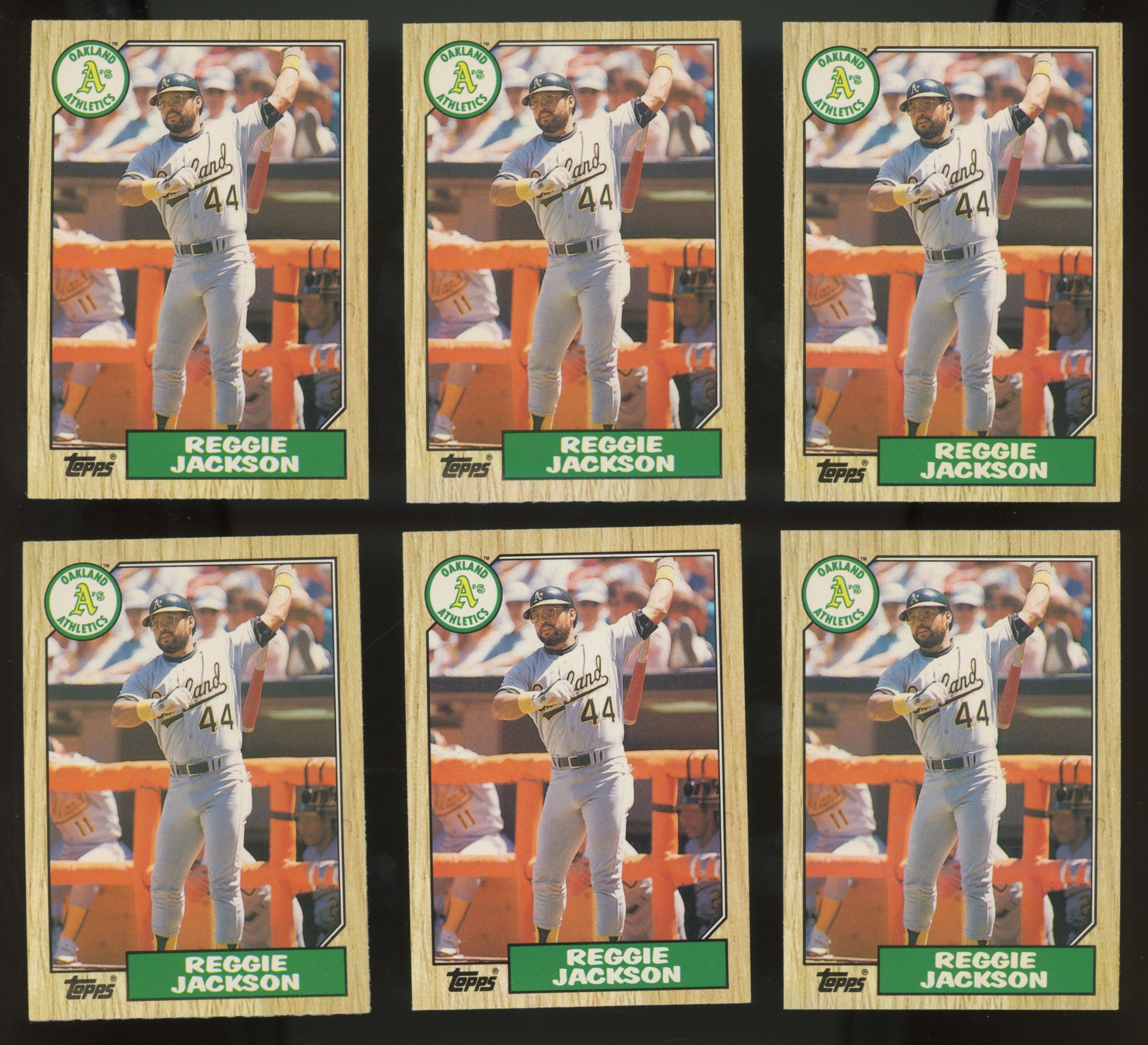 1987 Topps Traded Reggie Jackson #52T (Lot of 50)