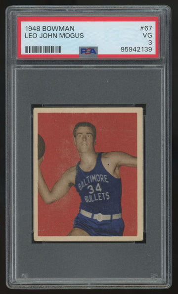 1948 Bowman Leo John Mogus #67 PSA 3