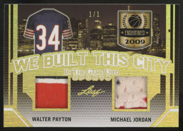 2019 Leaf ITG Payton/Jordan We Built This City Dual Enshrined Patch 1/1 #WBTC-01