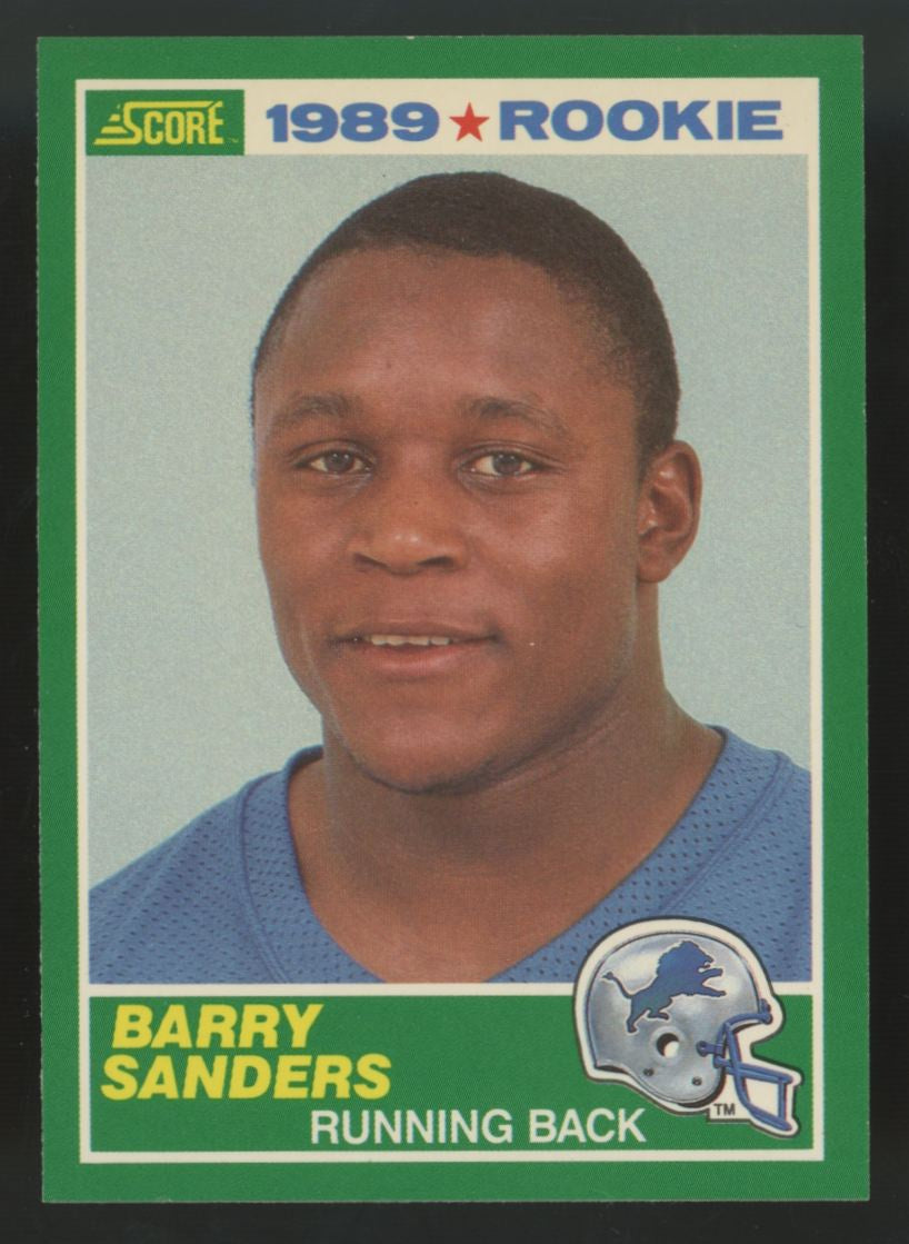 1989 Score Barry Sanders RC #257 NM "E"