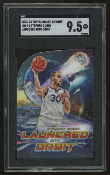 2023-24 Topps Cosmic Chrome Stephen Curry Launched Into Orbit #LIO-19 SGC 9.5